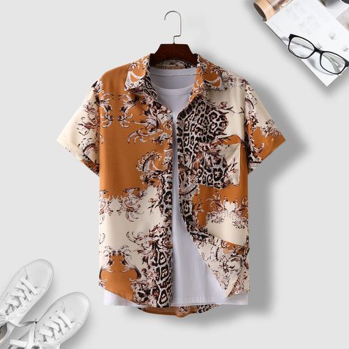 Chemise léopard & à imprimé baroque (sans t-shirt) - SHEIN - Modalova