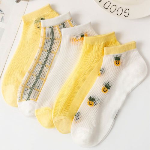 Paires Chaussettes à imprimé ananas - SHEIN - Modalova