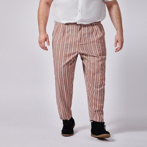 Homme Pantalon à plis à rayures - SHEIN - Modalova