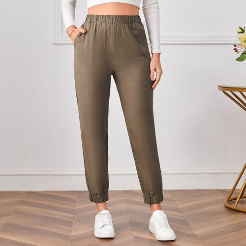 Pantalon à poche taille élastique - SHEIN - Modalova