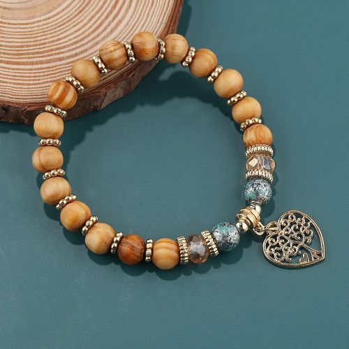 Bracelet perlé arbre à breloque cœur - SHEIN - Modalova