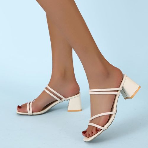 Sandales à talons épais bride fine double sens - SHEIN - Modalova