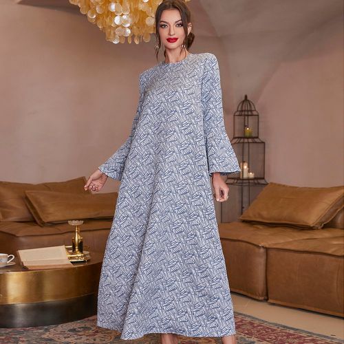 Robe tunique à imprimé à manches évasées - SHEIN - Modalova