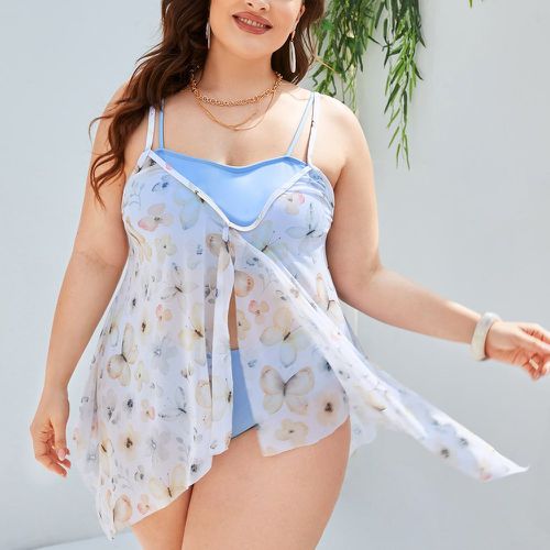 Bikini à imprimé papillon & Cache-maillot - SHEIN - Modalova