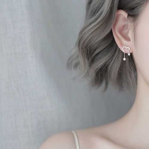 Boucles d'oreilles à strass & à détail étoile - SHEIN - Modalova