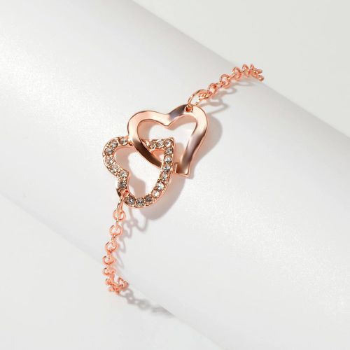 Pièce Bracelet design cœur avec strass - SHEIN - Modalova
