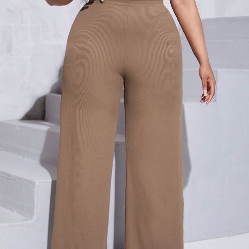 Pantalon ample côtelé - SHEIN - Modalova