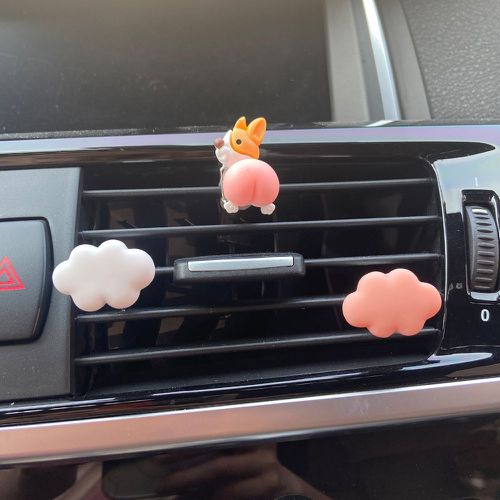 Pièces Clip dessin animé nuage & chien design sortie d'air de voiture - SHEIN - Modalova