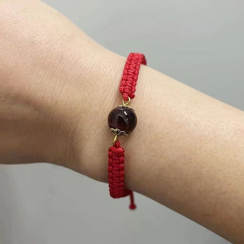 Bracelet à chaîne à pierre à détail tresse - SHEIN - Modalova