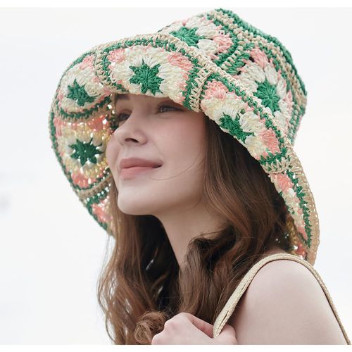 Chapeau de paille tissé - SHEIN - Modalova