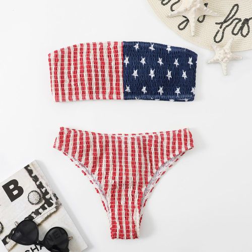 Bikini à imprimé drapeau américain - SHEIN - Modalova