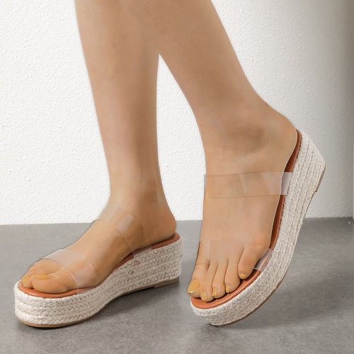 Sandales compensées à bande espadrilles - SHEIN - Modalova