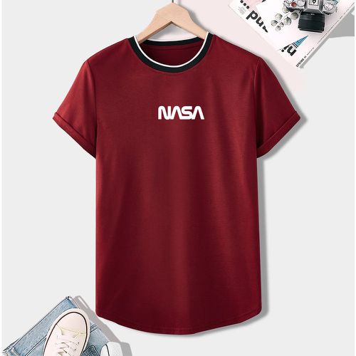 T-shirt à lettres à rayures Ruban - SHEIN - Modalova