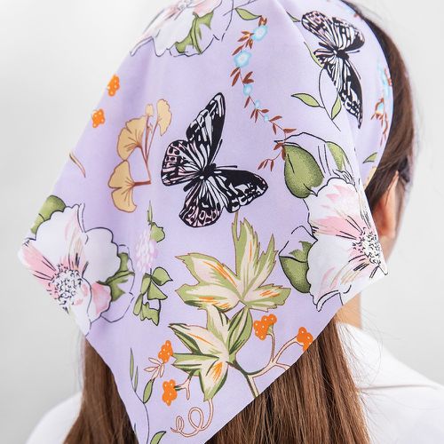 Foulard papillon & à imprimé fleur - SHEIN - Modalova