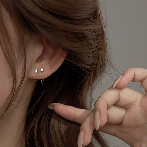 Boucles d'oreilles à détail carré - SHEIN - Modalova