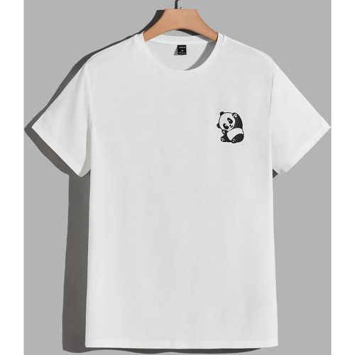 T-shirt à motif panda dessin animé graphique - SHEIN - Modalova