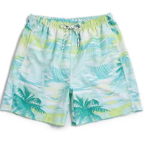 Short de bain à imprimé tropical à cordon - SHEIN - Modalova