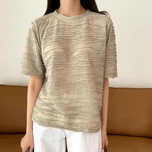 T-shirt texturé - SHEIN - Modalova