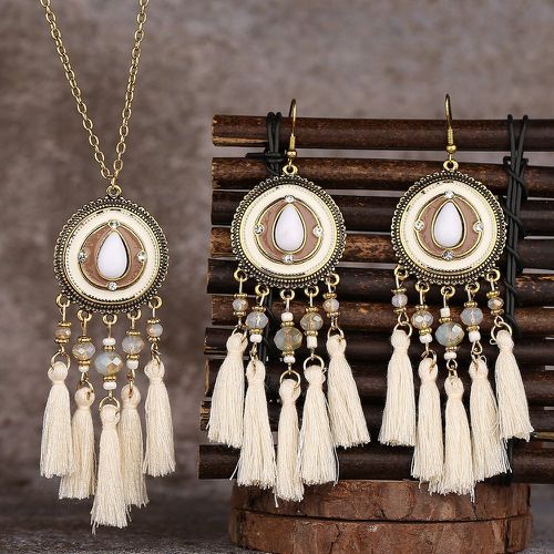 Pièces Set de bijoux perle & à franges - SHEIN - Modalova