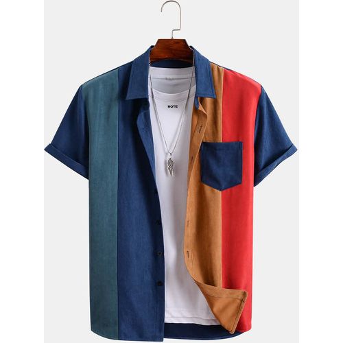 Chemise à blocs de couleurs (sans t-shirt) - SHEIN - Modalova