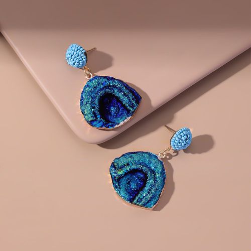Pendants d'oreilles géométriques de couleur aléatoire à perles - SHEIN - Modalova