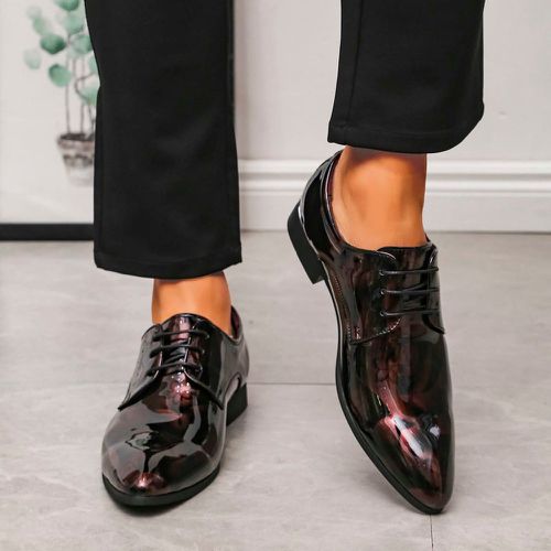 Chaussures oxford à blocs de couleurs à lacets - SHEIN - Modalova