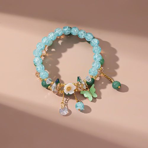 Pièces Bracelet perlé à papillon à fleur - SHEIN - Modalova