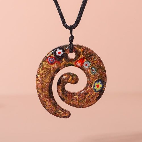 Collier avec pendentif spirale - SHEIN - Modalova