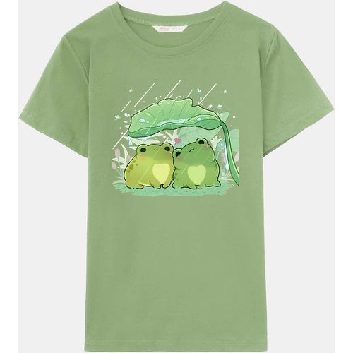 T-shirt à imprimé grenouille - SHEIN - Modalova