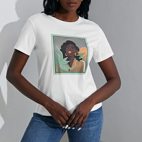T-shirt en soie - SHEIN - Modalova