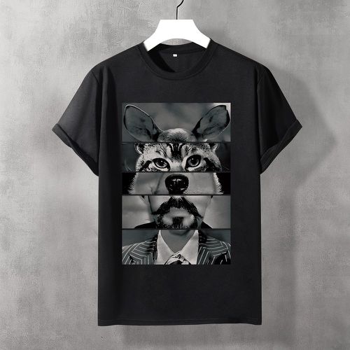 Homme T-shirt animal & figure - SHEIN - Modalova
