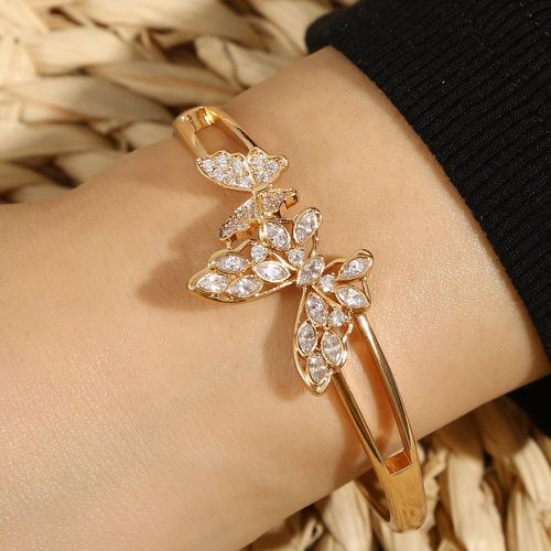 Bracelet à strass à détail papillon - SHEIN - Modalova