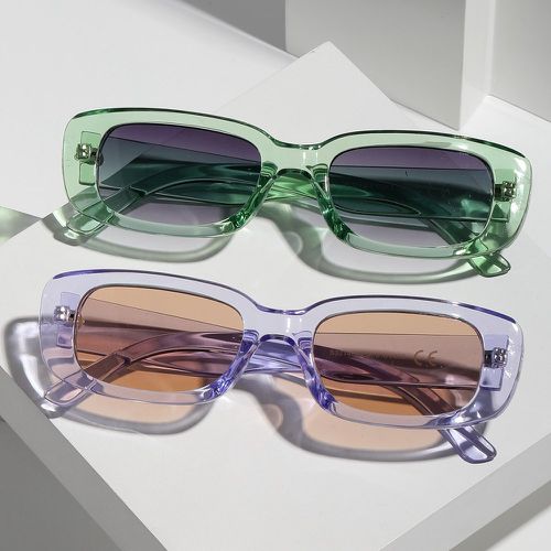 Paires Lunettes de mode à verres teintés avec chaîne de lunettes - SHEIN - Modalova