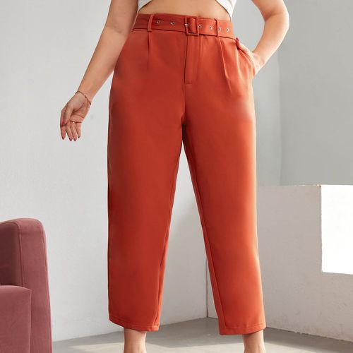 Pantalon taille haute ceinturé - SHEIN - Modalova