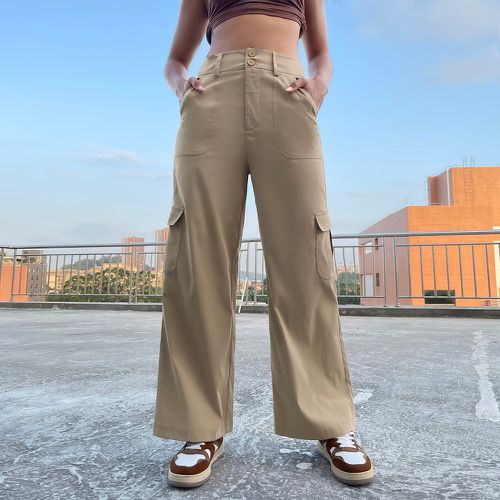 Pantalon cargo à poche - SHEIN - Modalova