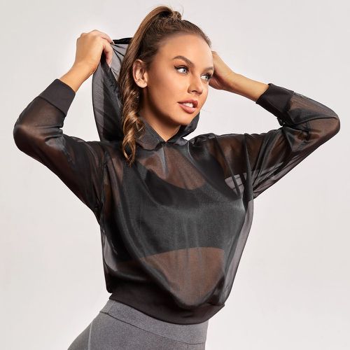 Sweat-shirt à capuche sport sans débardeur - SHEIN - Modalova