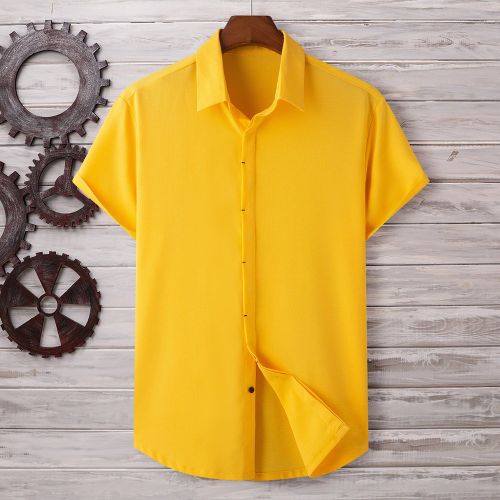 Homme Chemise à bouton - SHEIN - Modalova