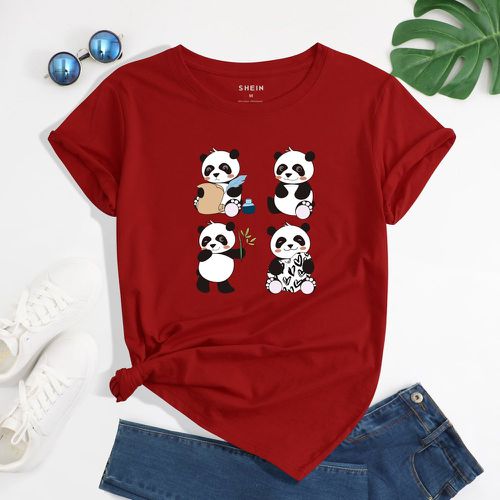T-shirt à imprimé panda - SHEIN - Modalova