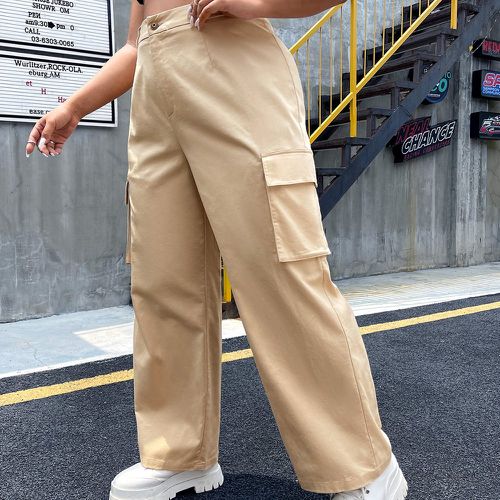 Pantalon cargo à poche à rabat - SHEIN - Modalova