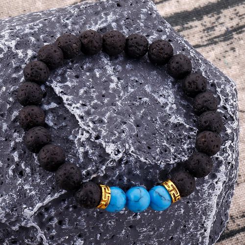 Bracelet perlé à pierre - SHEIN - Modalova