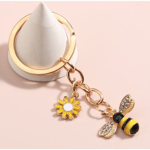 Porte-clés fleur & à breloque abeille - SHEIN - Modalova
