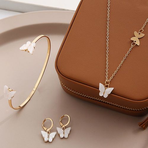 Pièces Set de bijoux design papillon - SHEIN - Modalova