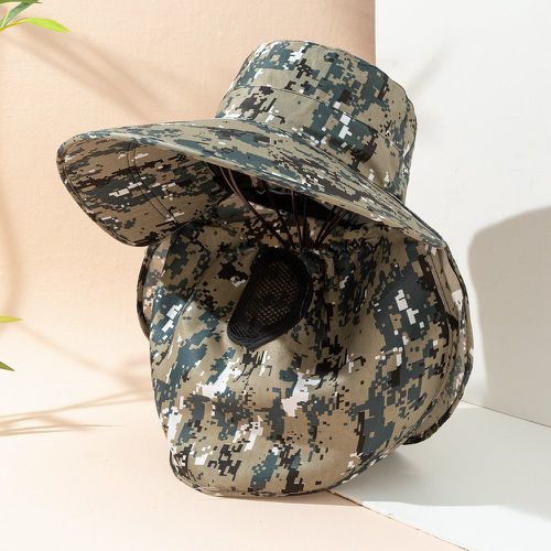 Chapeau à imprimé camouflage & Couverture - SHEIN - Modalova