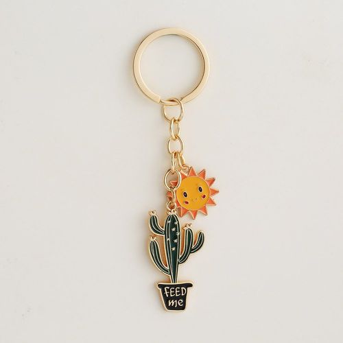Porte-clés à détail soleil à breloque cactus - SHEIN - Modalova