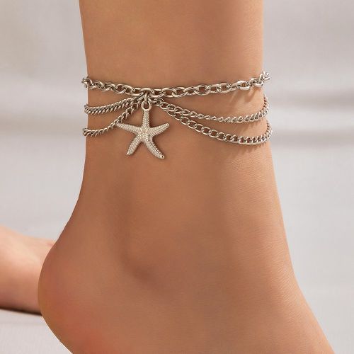 Bracelet de cheville multicouche étoile de mer breloque - SHEIN - Modalova