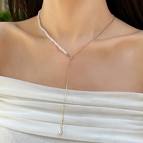 Collier avec pendentif à fausse perle - SHEIN - Modalova