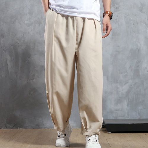 Homme Pantalon trapèze à plis - SHEIN - Modalova
