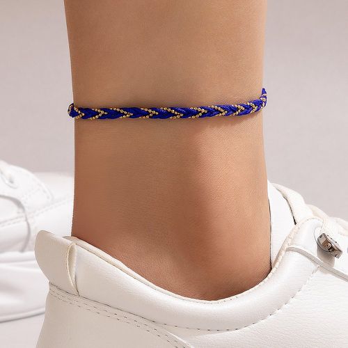 Bracelet de cheville à perles tressé - SHEIN - Modalova