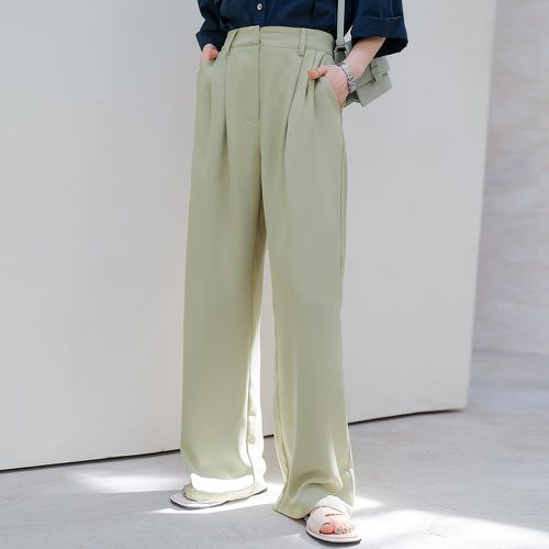 Pantalon tailleur taille haute à détail plié - SHEIN - Modalova