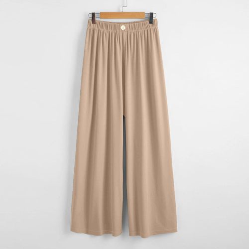 Pantalons grandes tailles Boutons Casual Unicolore - SHEIN - Modalova